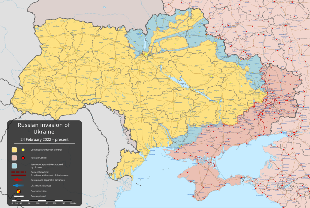 Карта повітряних тривог в Україні