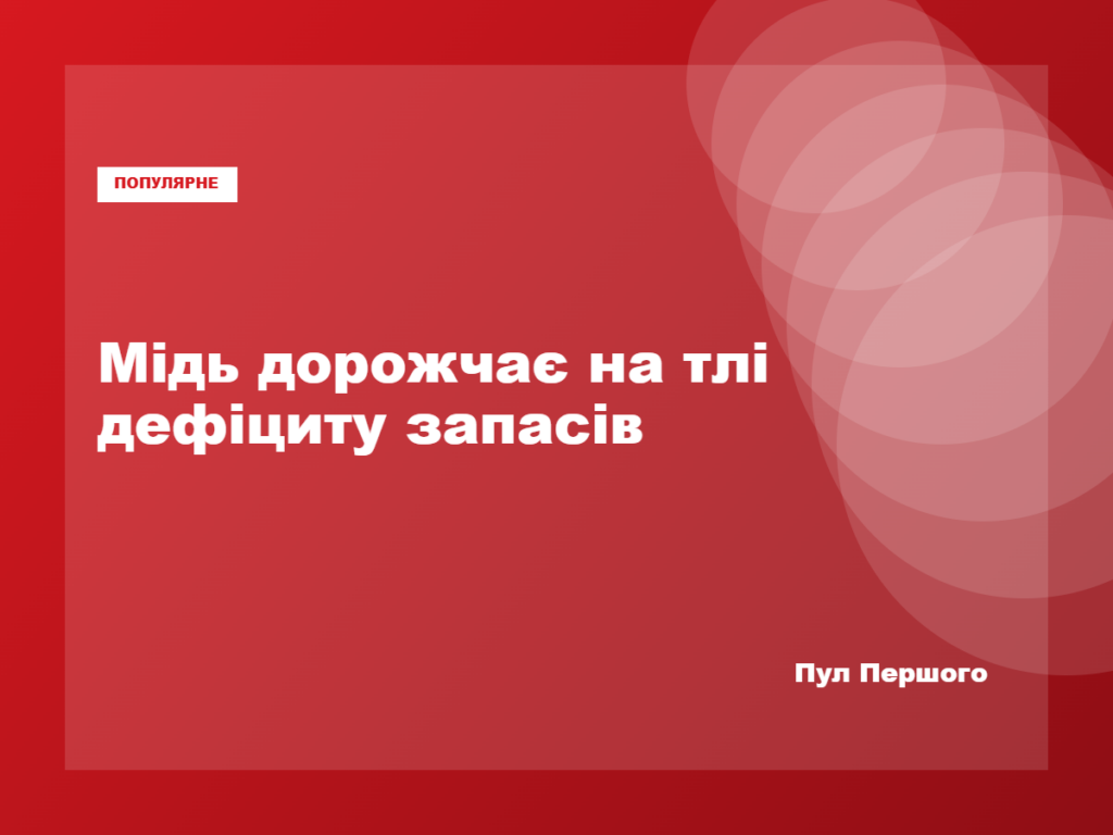 Котирування міді на Лондонській біржі металів