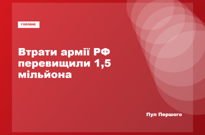 Оцінка Генштабу ЗСУ щодо втрат Росії у війні