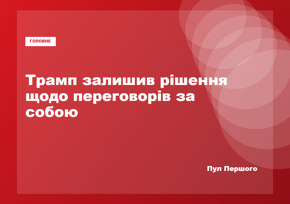 Дональд Трамп заявив про можливі переговори США з Іраном