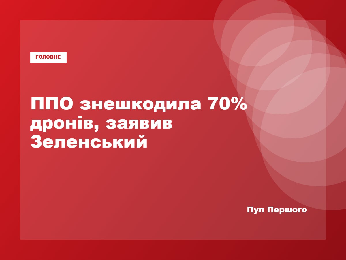 Володимир Зеленський заявив про показники знешкодження російських дронів
