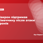 Макрон назвав інцидент у Лейпцигу проявом гібридної війни Росії