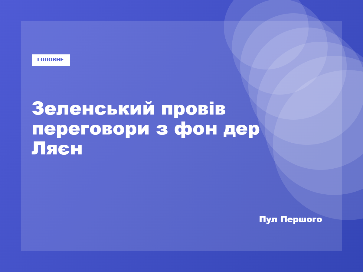 Володимир Зеленський та Урсула фон дер Ляєн