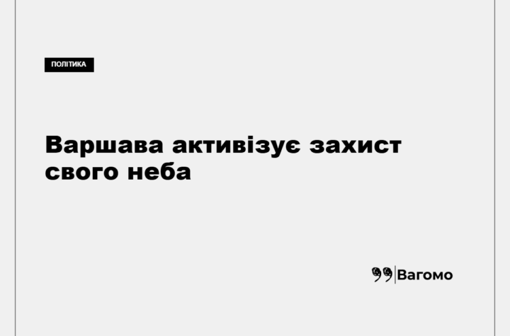 Польща посилює активність F-16 і вертольотів через загрози з боку Росії