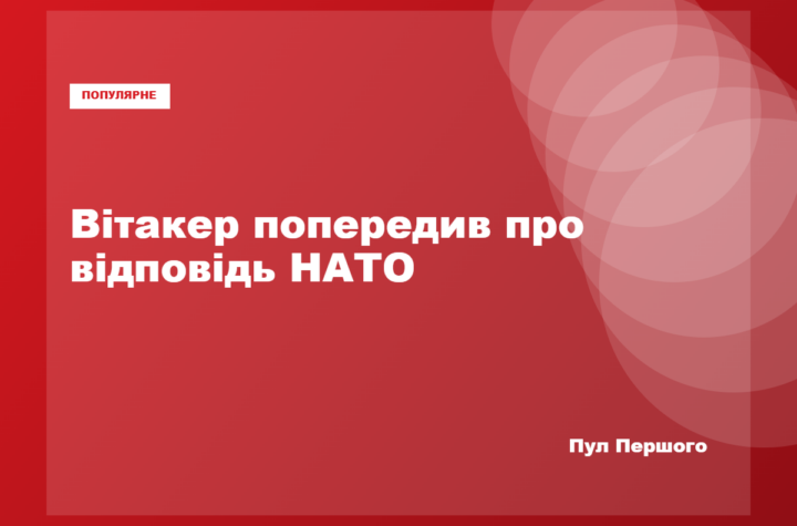 Метью Вітакер заявив про реакцію НАТО на гібридні загрози