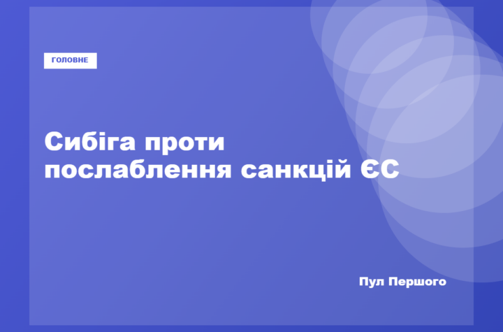 Андрій Сибіга закликав ЄС зберегти санкції проти Усманова та Фрідмана