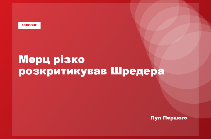 Фрідріх Мерц розкритикував Герхарда Шредера за візит до Москви