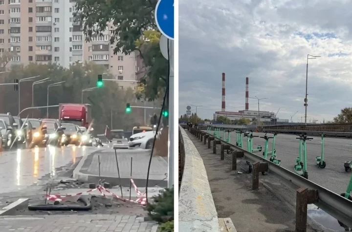 Київ зупинився в заторах: люди пересідають на самокати, злетіли ціни на таксі