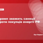Трамп оцінить наслідки перед можливими санкціями проти покупців російських енергоресурсів