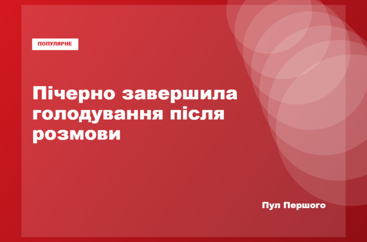 Піна Пічерно припинила голодування після розмови з Дмитром Лубінцем